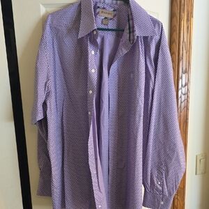 Ariat Men's Lavender Dot-Print Dress Shirt